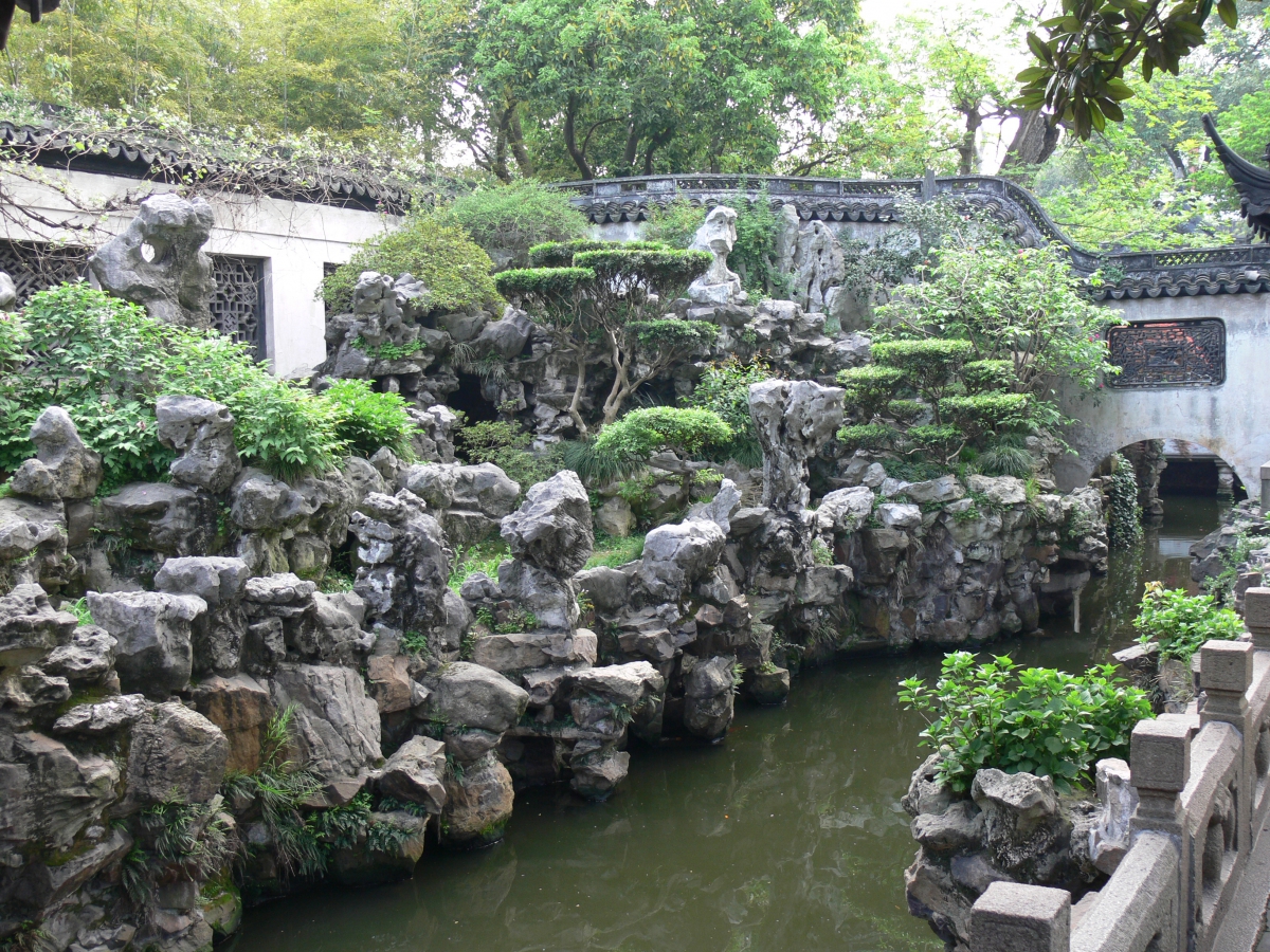 Steingarten im Yu Garden