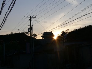 Sonnenuntergang in Gubeikou