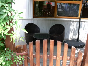 Sitzecke im Hostel